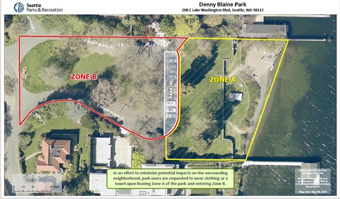 Community Dislikes Plan to Divide Denny Blaine Park Area into Nude and Clothed Zones